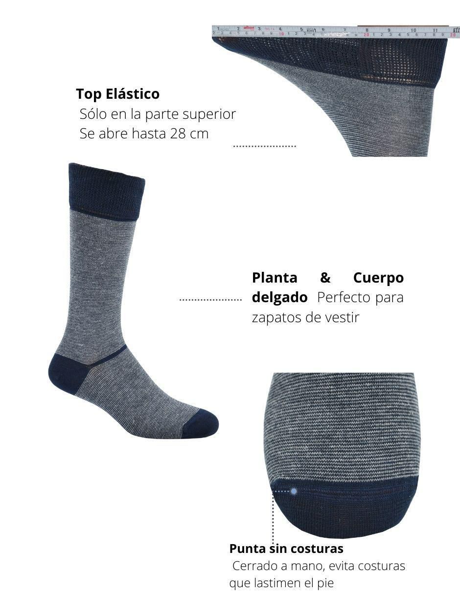 Calcetines diabético de algodón Hombre 6 pares 2