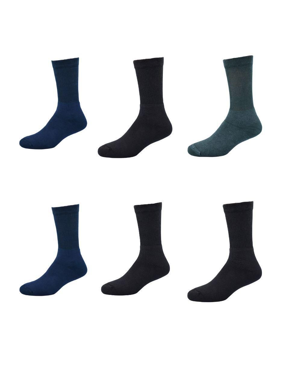 Calcetines diabético de algodón Hombre 6 pares
