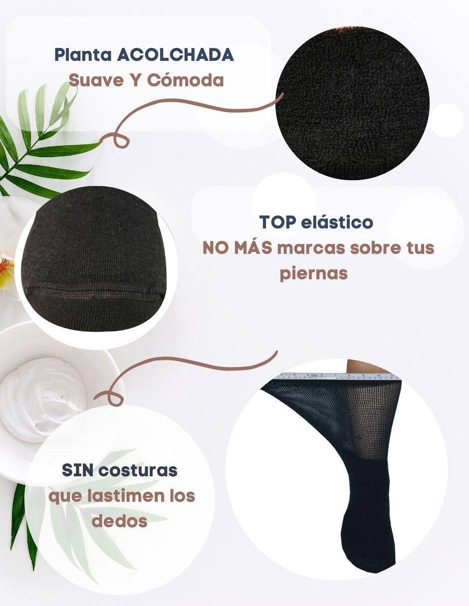 Calcetines diabético de algodón Hombre 6 pares
