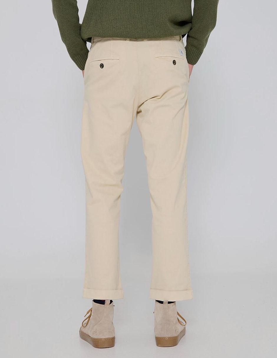 Pantalón chino recto Scotta de algodón para hombre