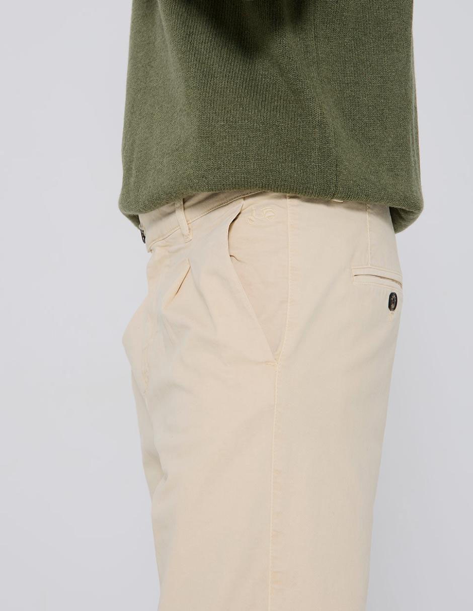 Pantalón chino recto Scotta de algodón para hombre