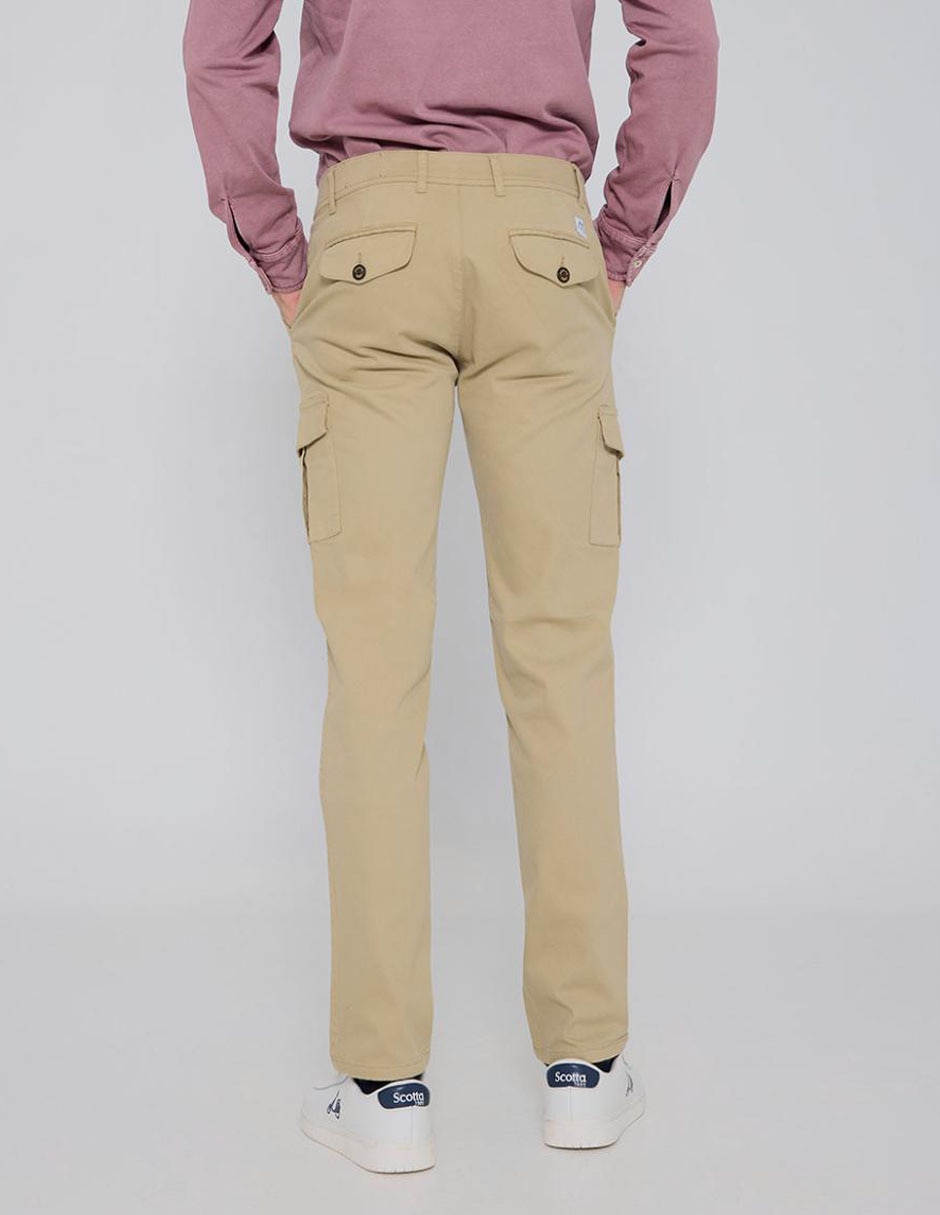 Pantalón cargo recto de algodón para hombre 5