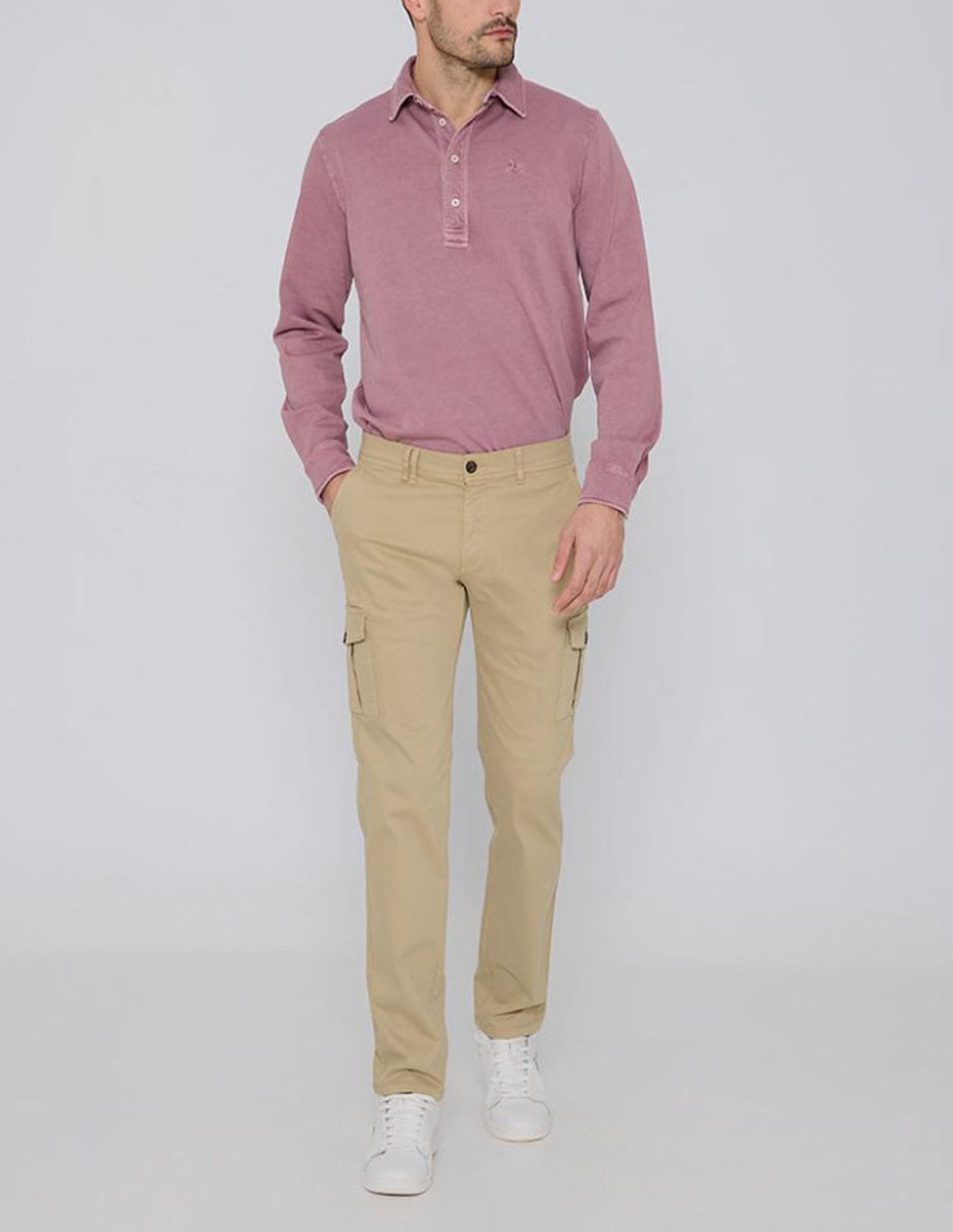 Pantalón cargo recto de algodón para hombre 6