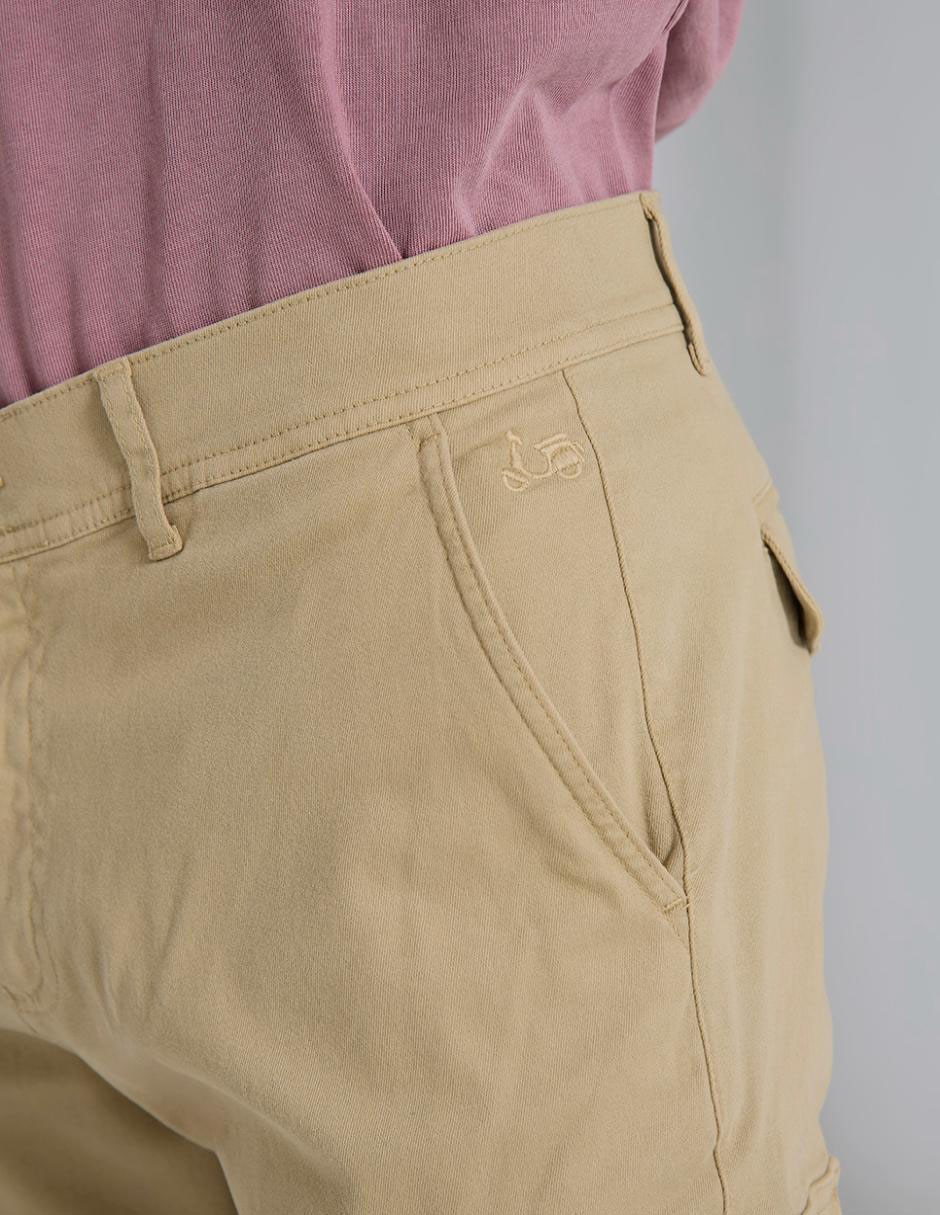 Pantalón cargo recto de algodón para hombre 7