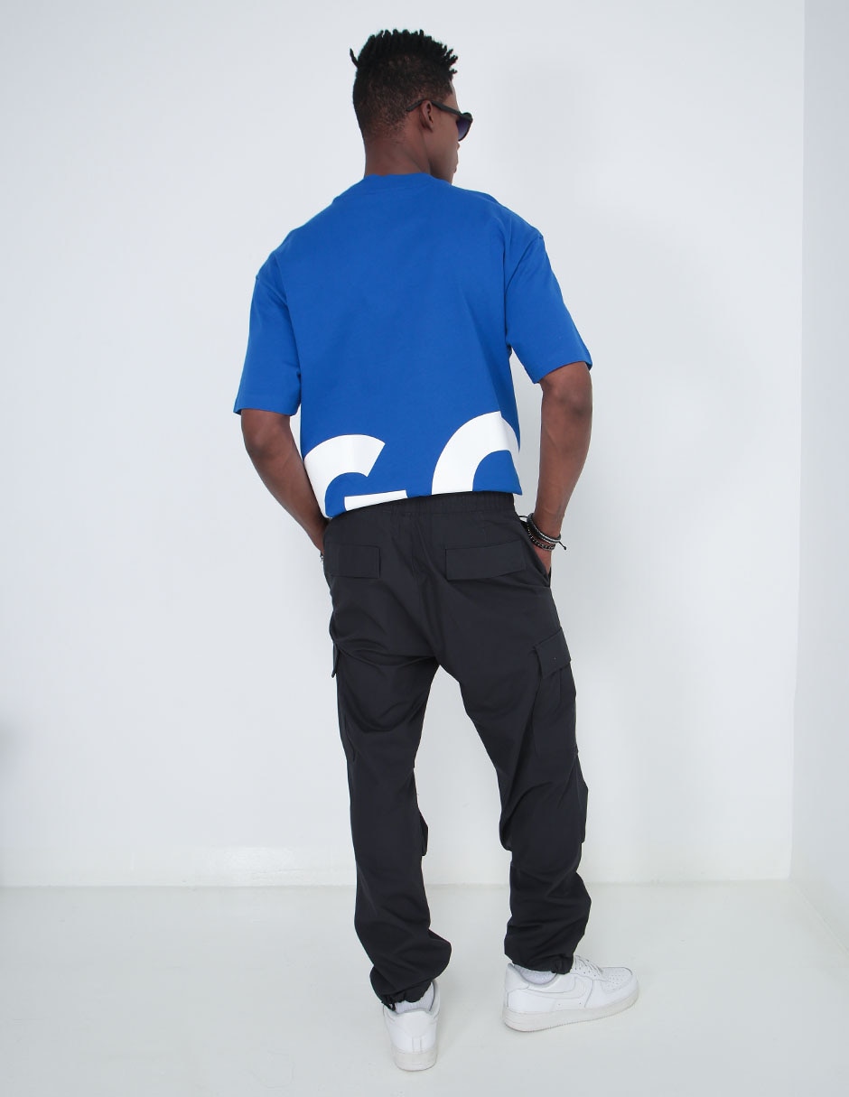 Pants regular con jareta para hombre