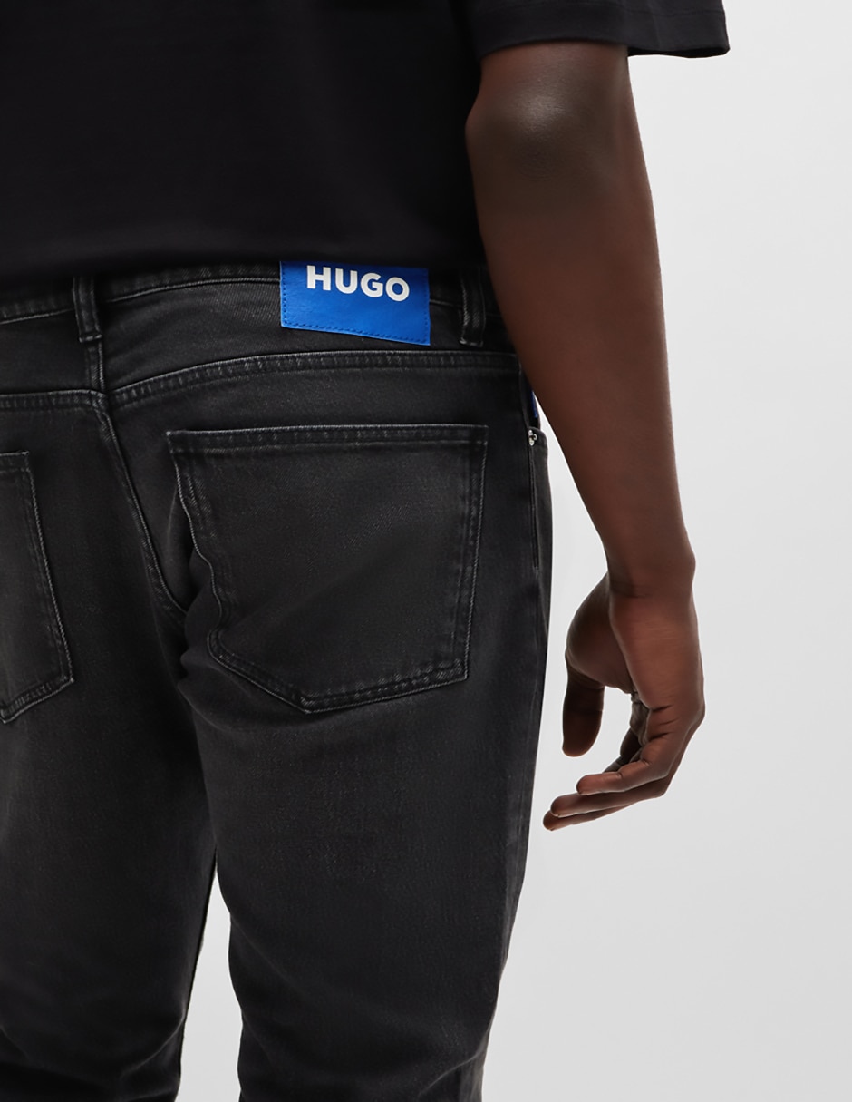 Jeans slim lavado obscuro para hombre 2