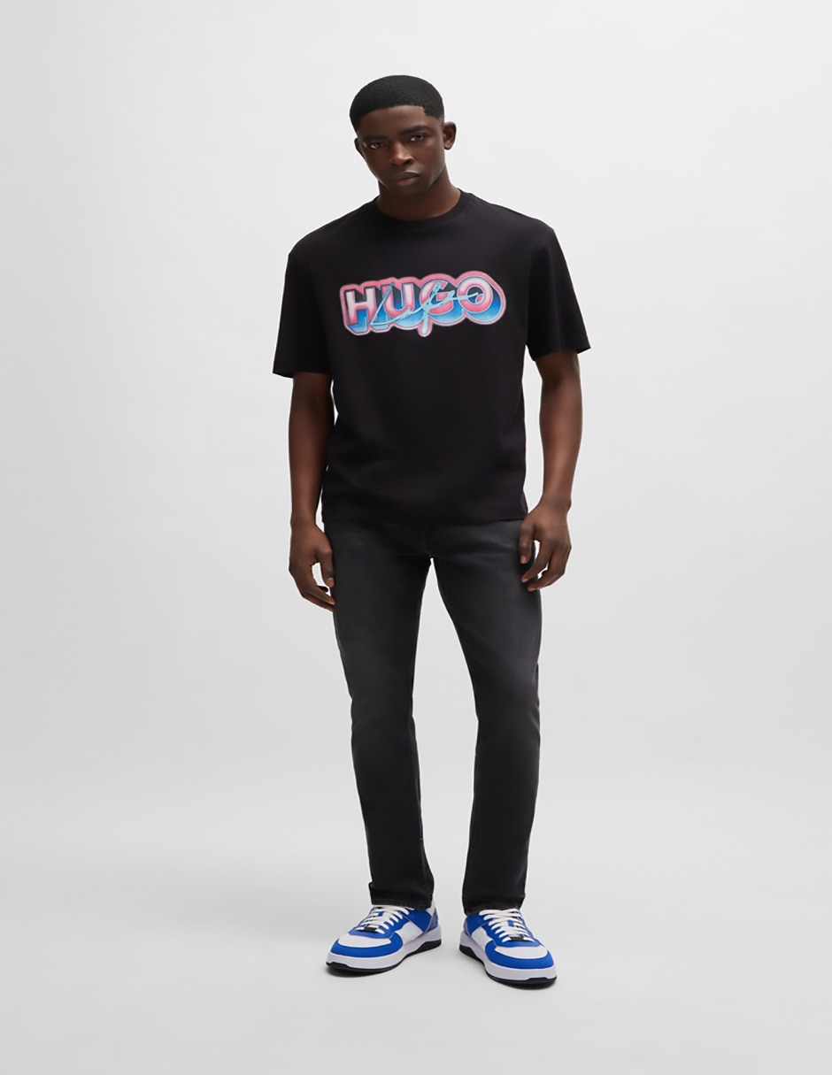 Jeans slim lavado obscuro para hombre 3