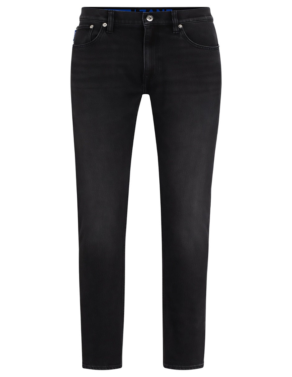 Jeans slim lavado obscuro para hombre 5