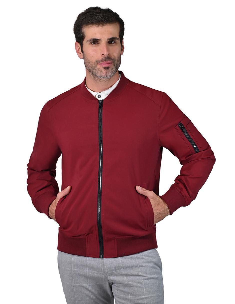 Chamarra casual con bolsillos para hombre