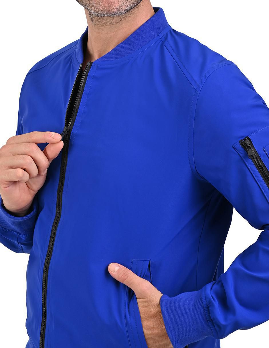 Chamarra casual con bolsillos para hombre 4
