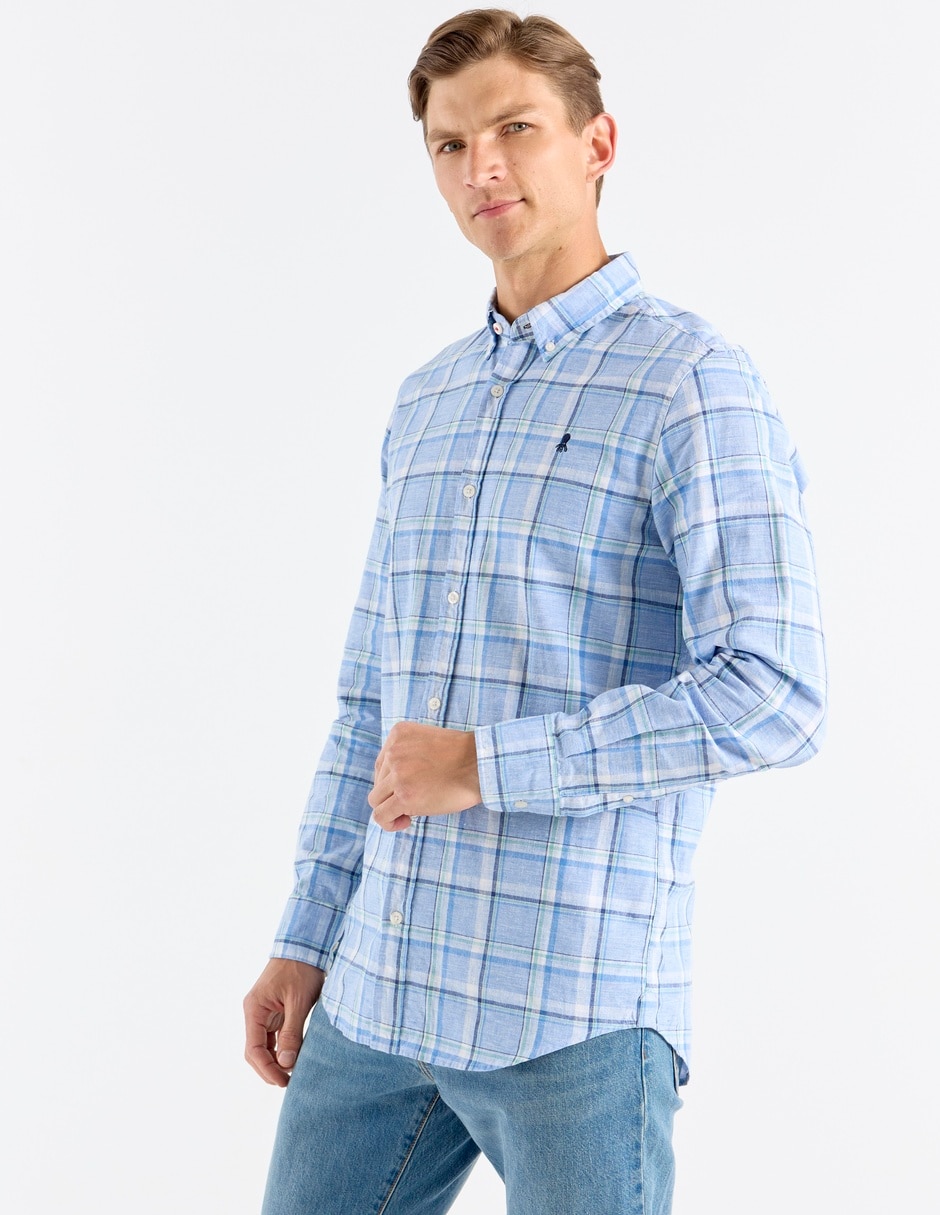 Camisa casual Polo Ralph Lauren de algodón manga larga para hombre 1