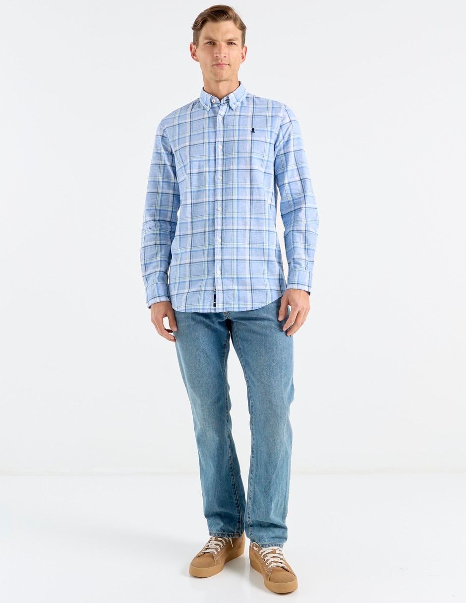 Camisa casual Polo Ralph Lauren de algodón manga larga para hombre 3