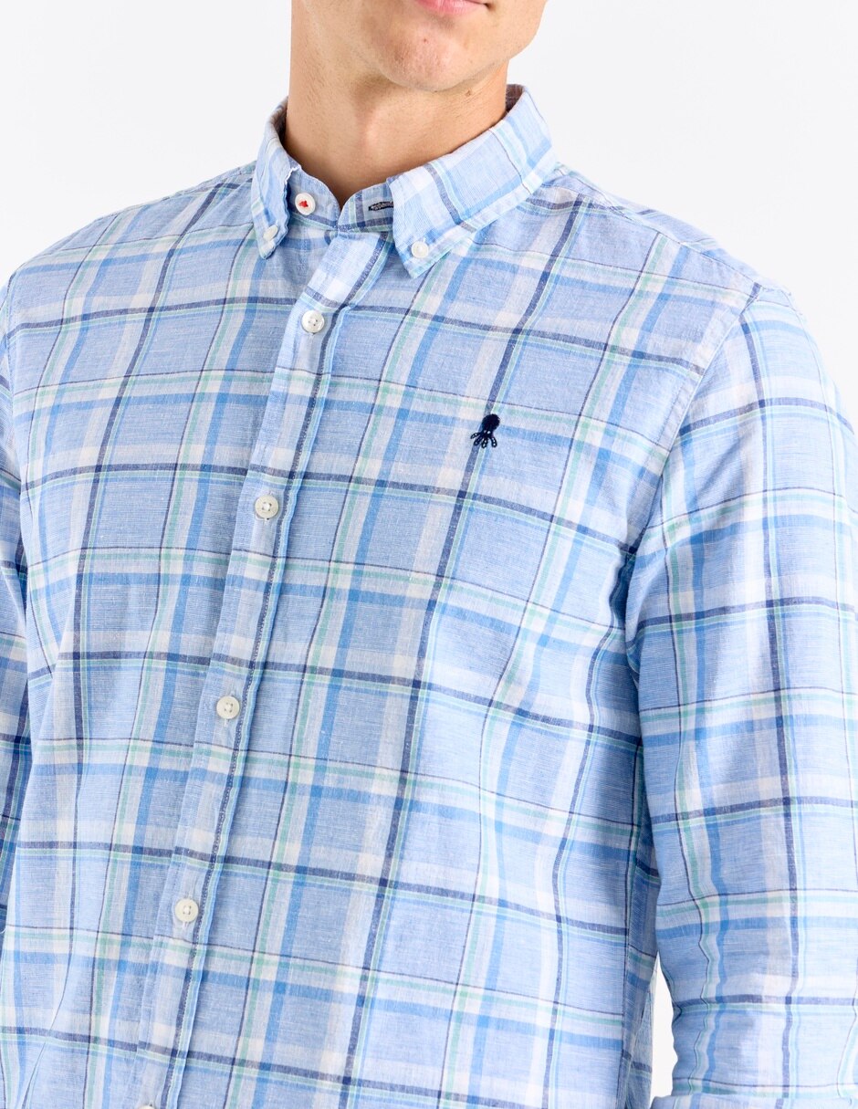 Camisa casual Polo Ralph Lauren de algodón manga larga para hombre 4