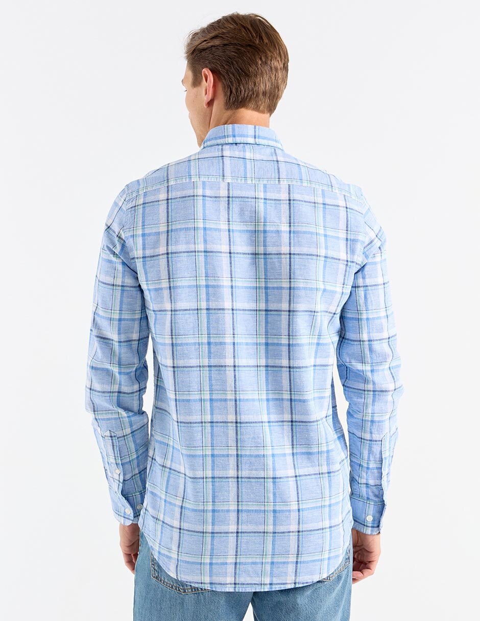 Camisa casual Polo Ralph Lauren de algodón manga larga para hombre 6