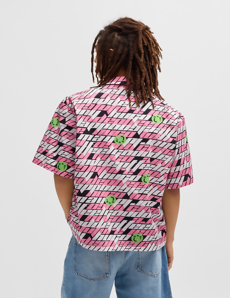 Camisa casual de algodón manga corta para hombre 5