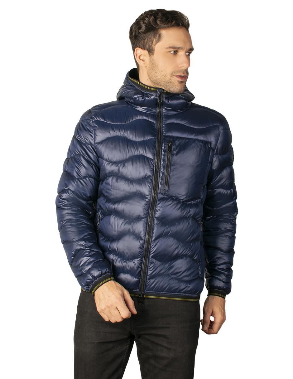 Chamarra acolchada capitonada para hombre