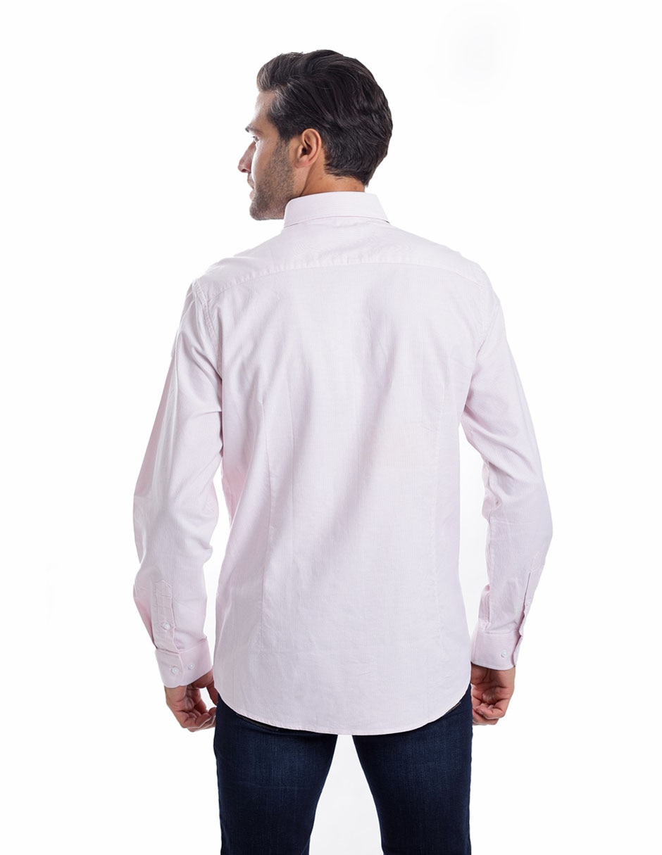 Camisa casual manga larga para hombre 7