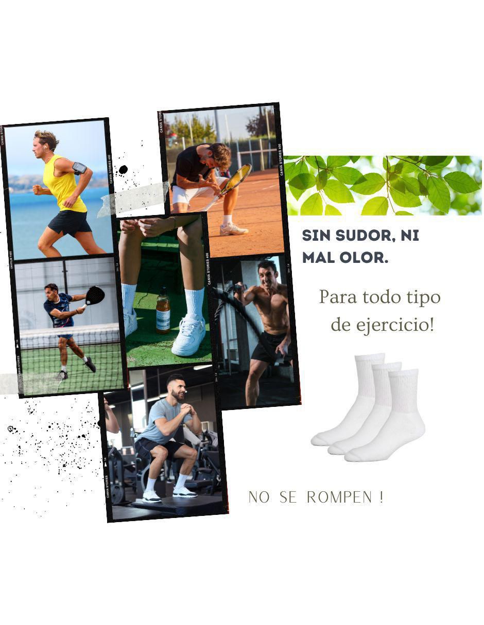 Calcetines transpirable de algodón Hombre 6 pares 2