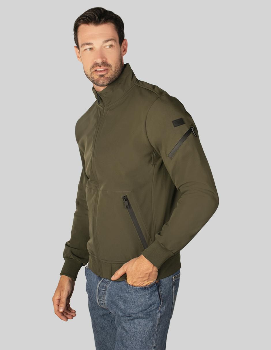 Chamarra bomber impermeable con bolsillos para hombre 3