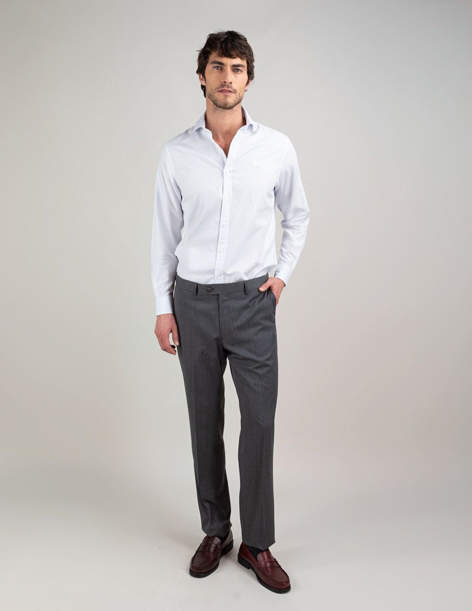Camisa casual de algodón manga larga para hombre 8
