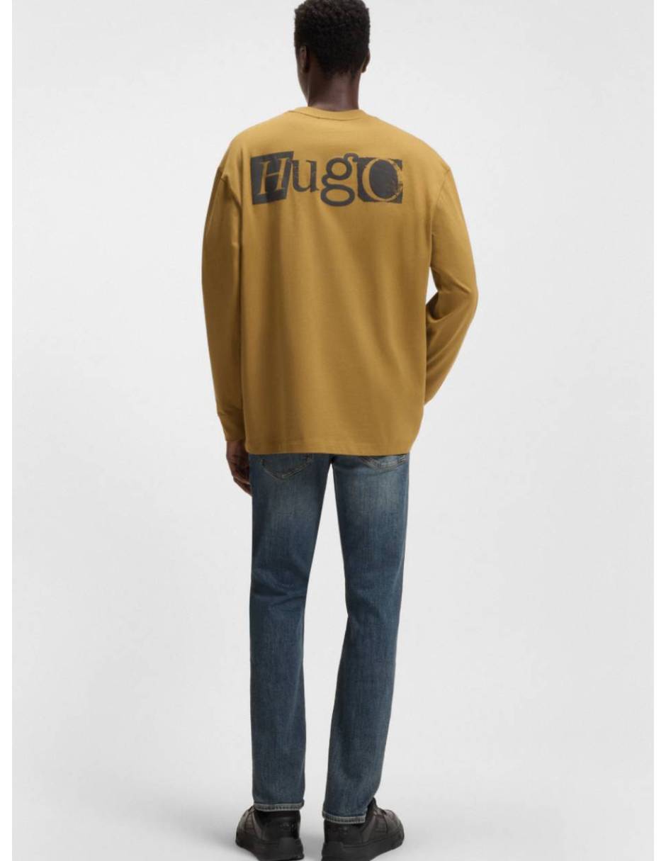 Jeans straight lavado medio para hombre 2
