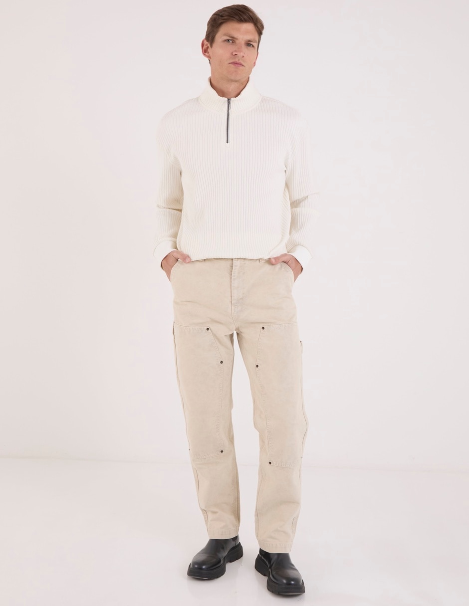 Pants con botón para hombre 5
