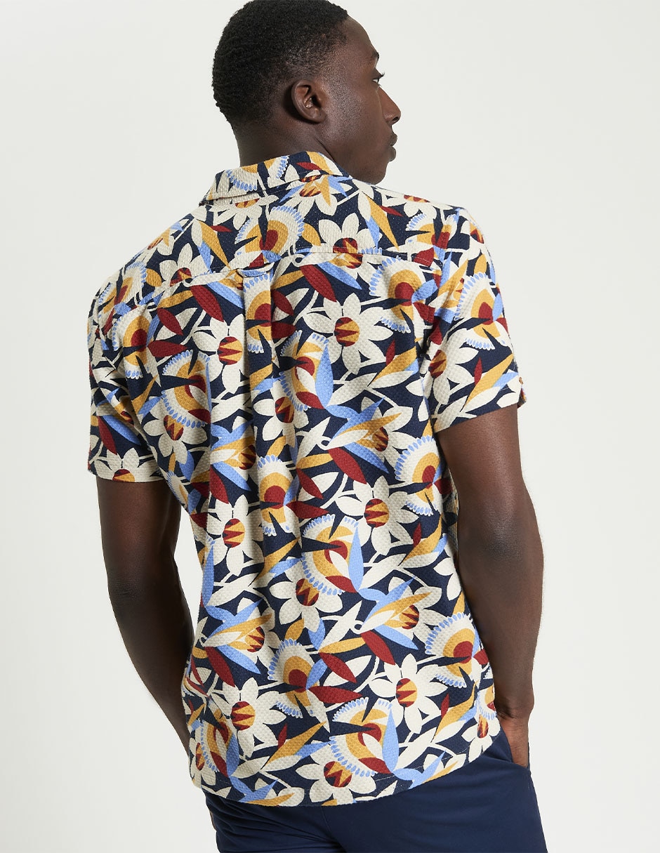 Camisa casual de algodón manga corta para hombre 2