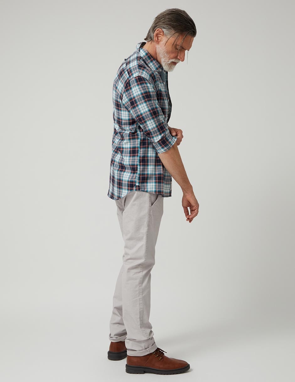 Camisa casual Altonadock de algodón manga larga para hombre