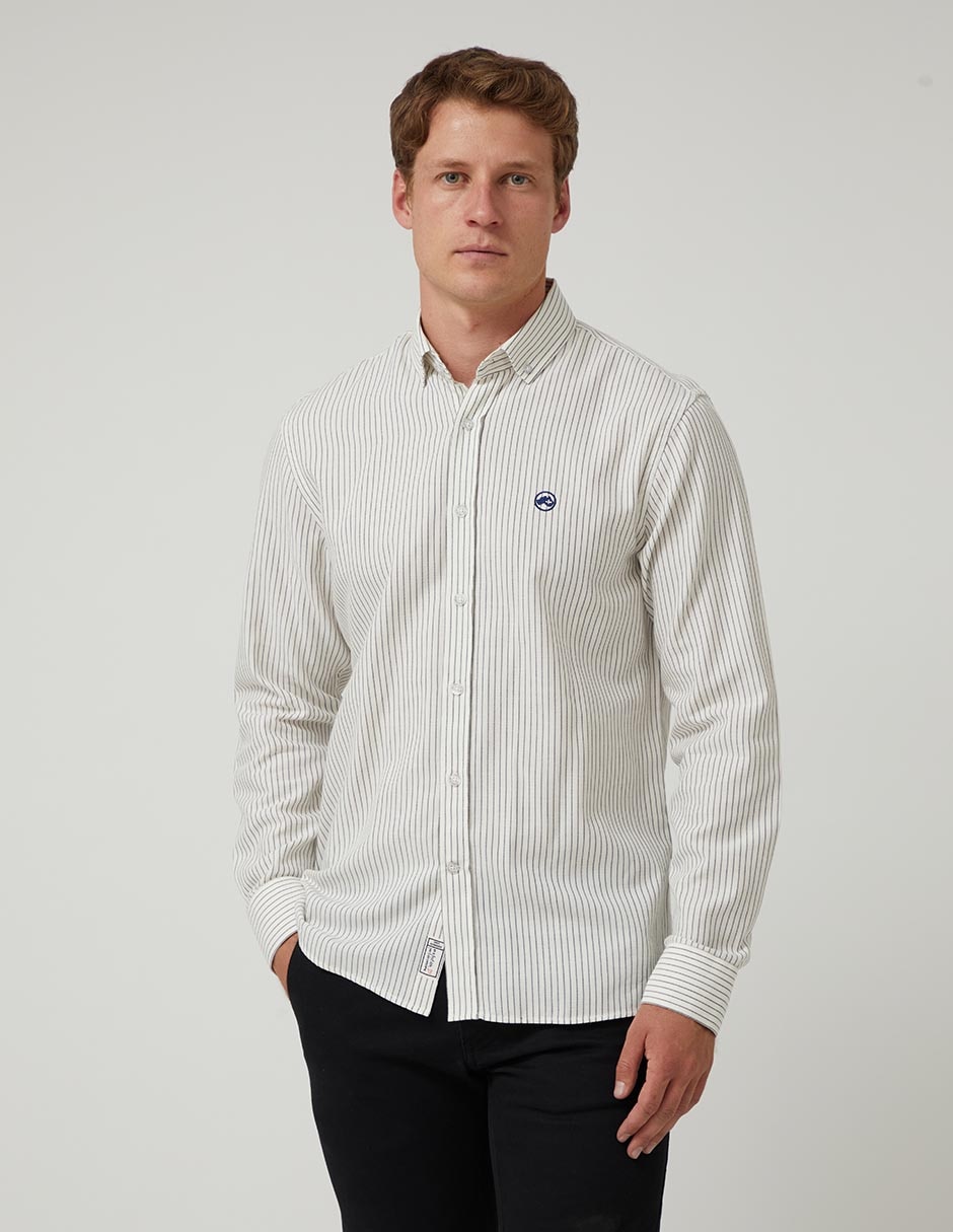 Camisa casual Altonadock manga larga para hombre