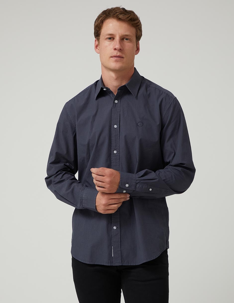 Camisa casual Altonadock de algodón manga larga para hombre