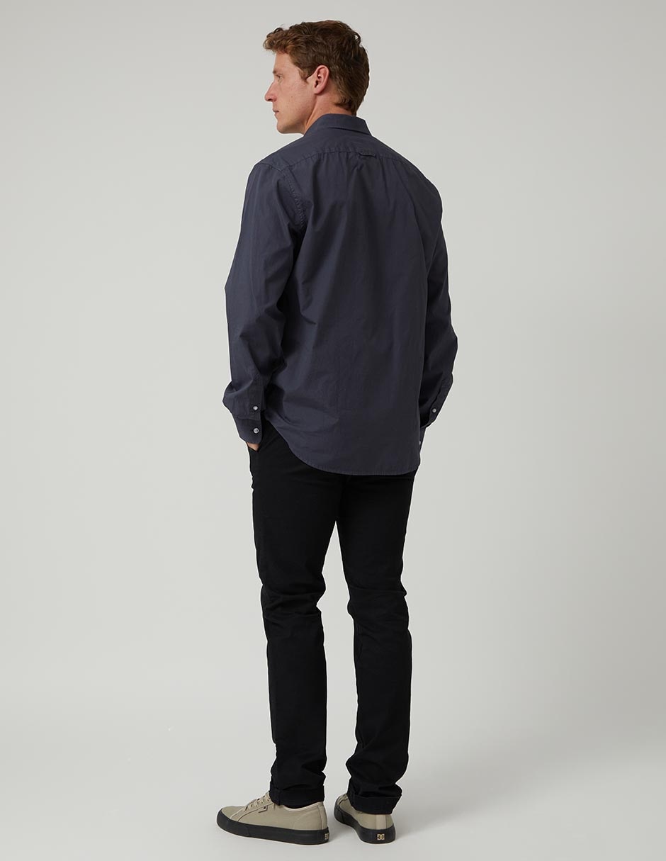 Camisa casual Altonadock de algodón manga larga para hombre