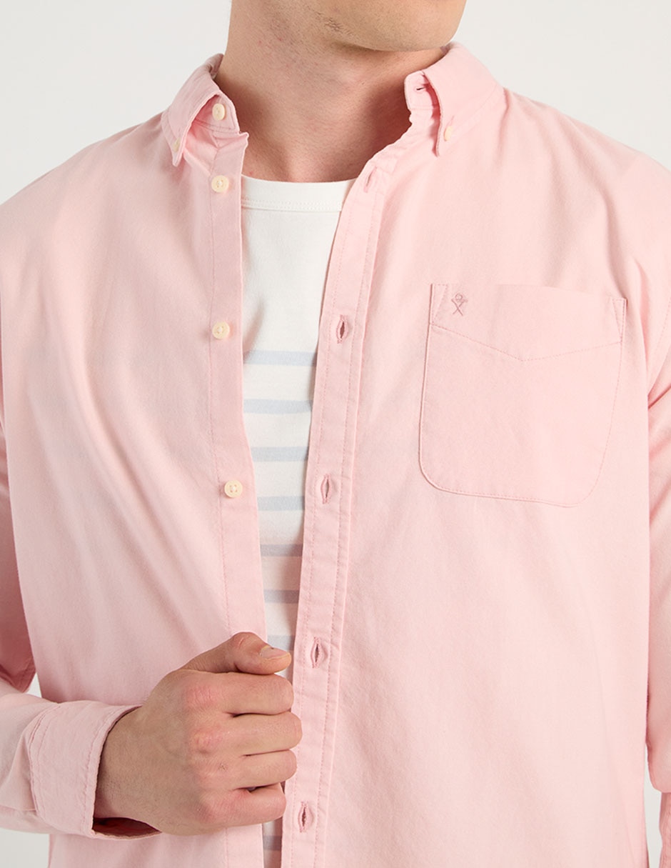 Camisa casual de algodón manga larga para hombre 3