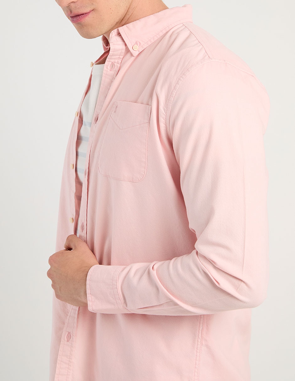 Camisa casual de algodón manga larga para hombre 2