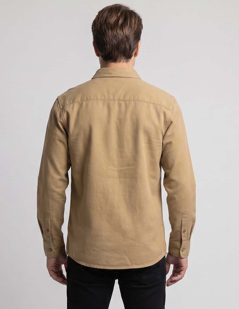Camisa de algodón manga larga para hombre 2