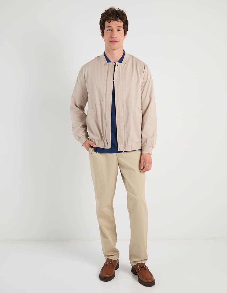 Chamarra bomber con bolsillos para hombre 3