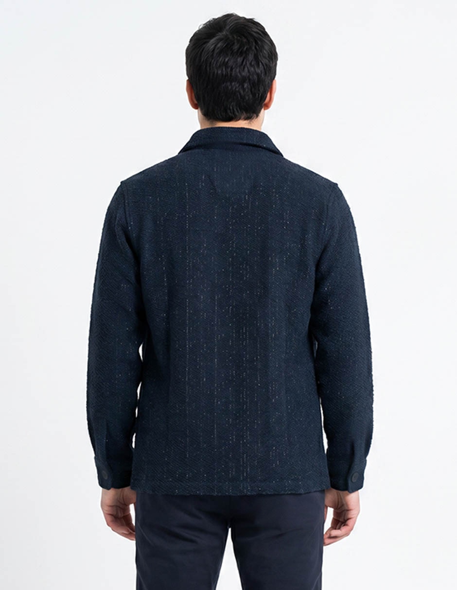 Sobrecamisa formal de algodón manga larga para hombre 2