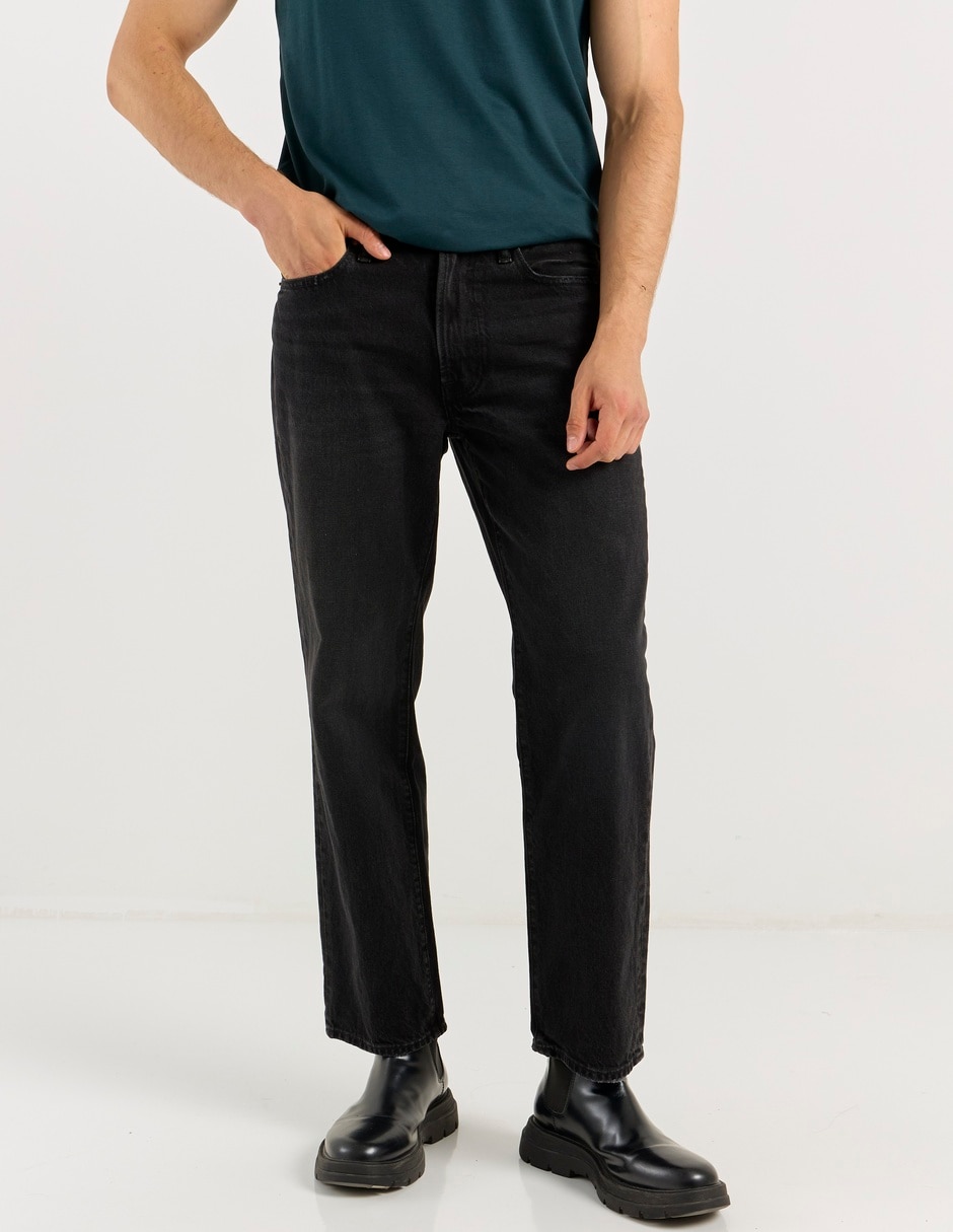 Jeans straight lavado obscuro para hombre Jeans straight lavado obscuro para hombre