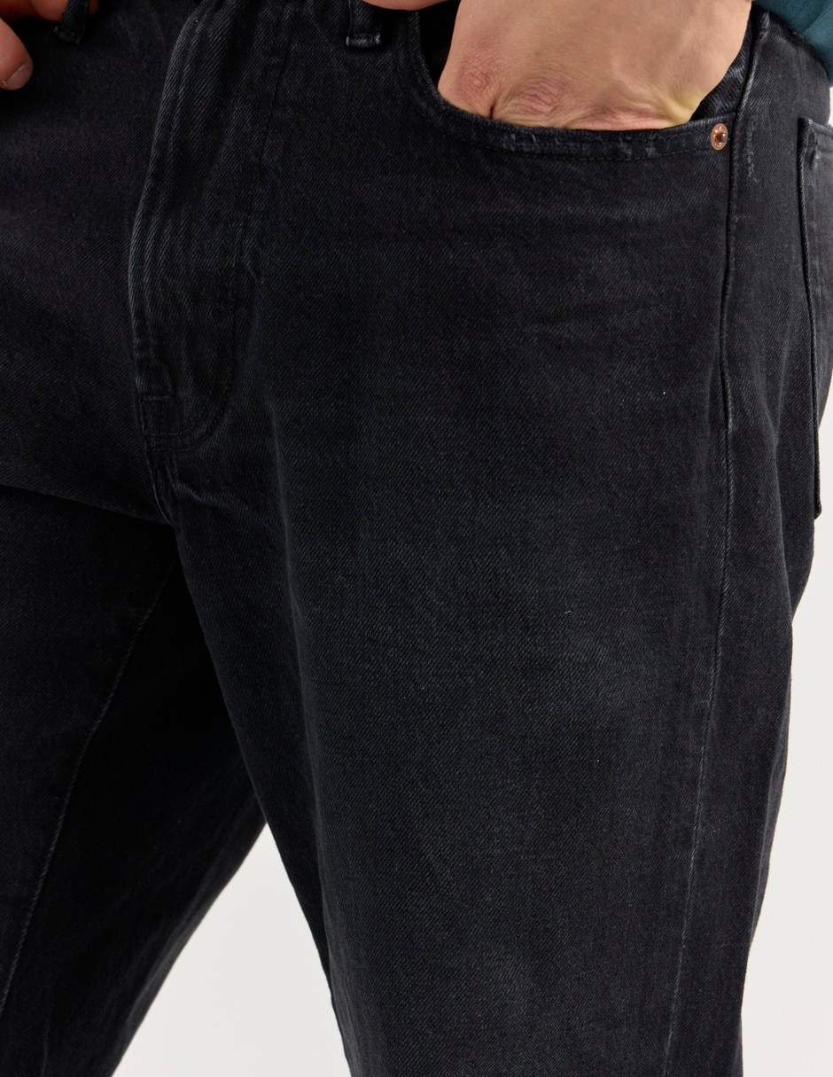 Jeans straight Abercrombie & Fitch lavado obscuro para hombre