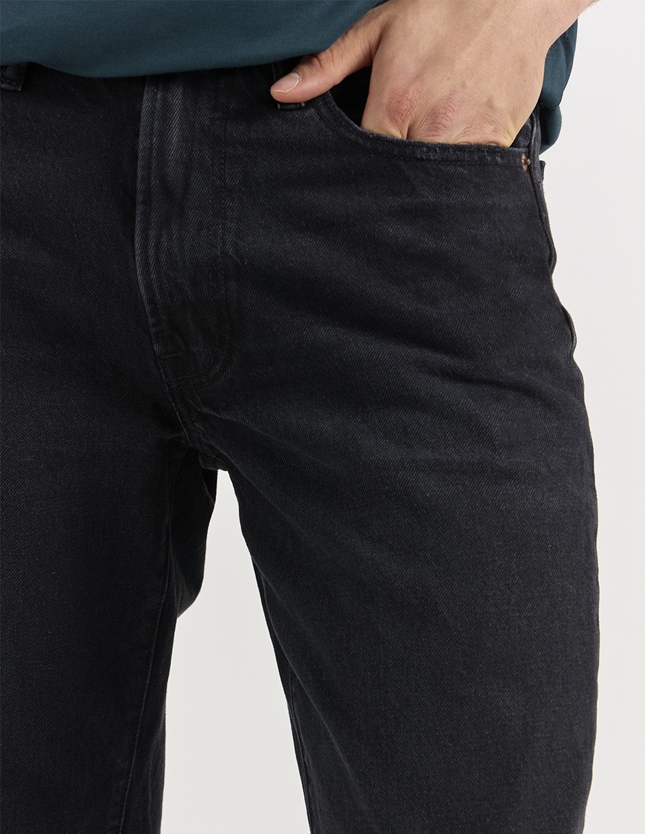 Jeans straight Abercrombie & Fitch lavado obscuro para hombre