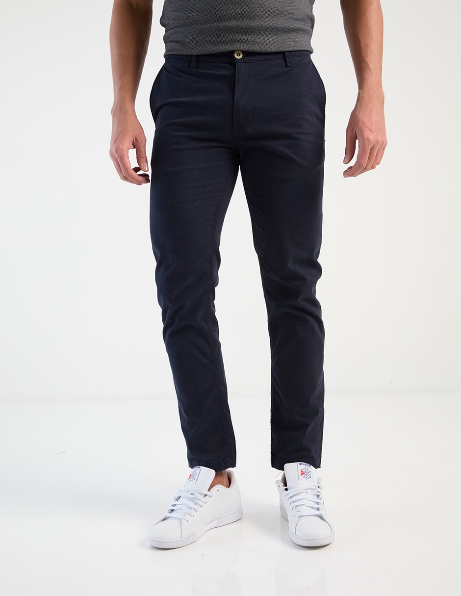 Pantalón chino slim de algodón para hombre Pantalón chino slim de algodón para hombre