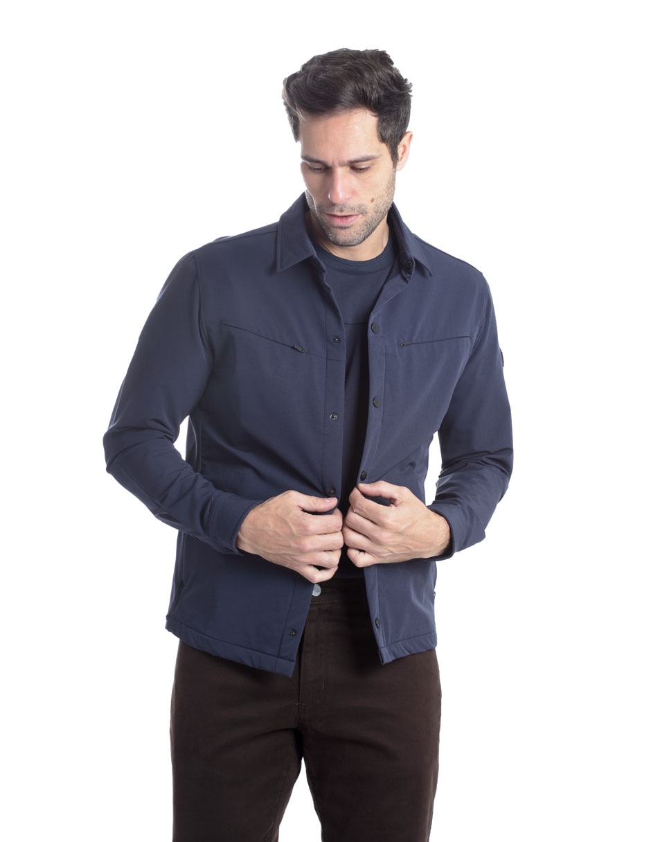 Chamarra casual Kenneth Cole bolsa con cierre para hombre