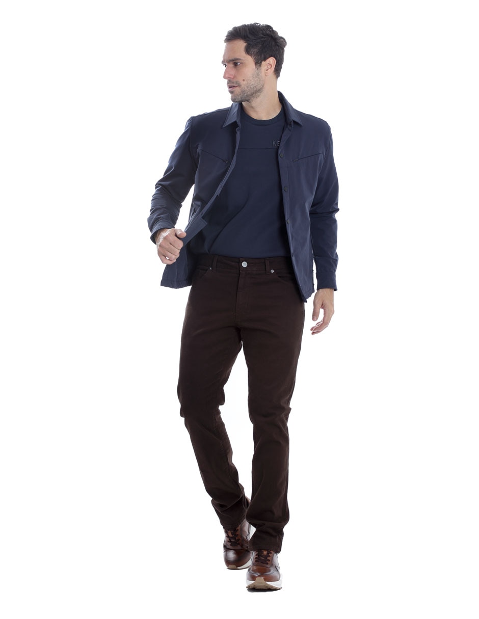 Chamarra casual Kenneth Cole bolsa con cierre para hombre