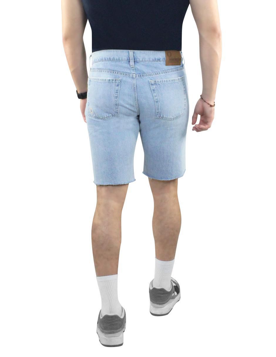 Bermuda de mezclilla para hombre