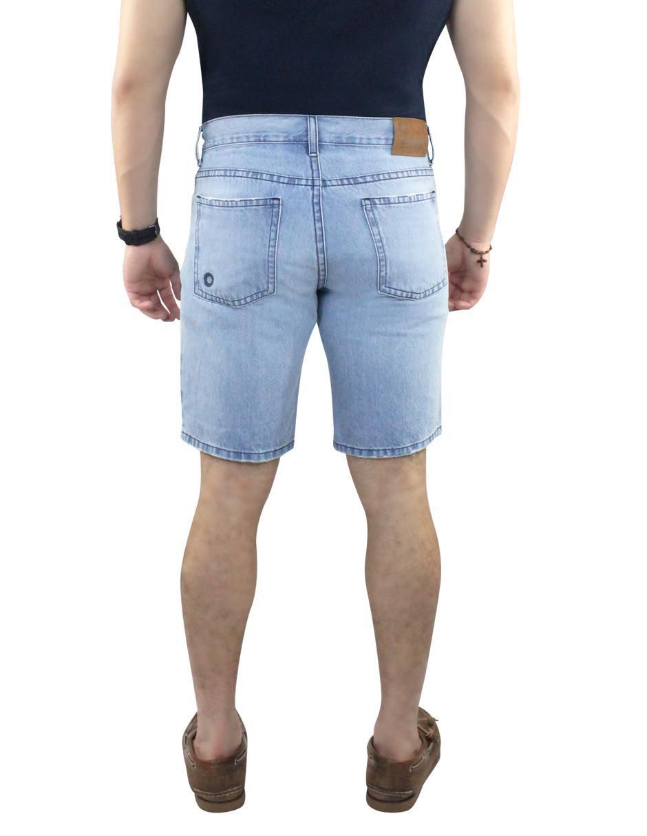 Bermuda de mezclilla para hombre