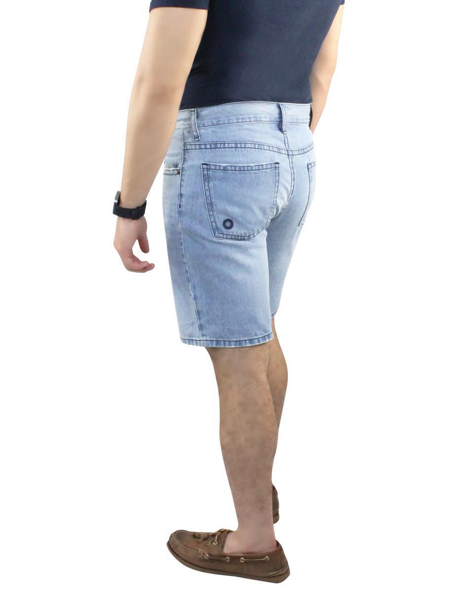 Bermuda de mezclilla para hombre