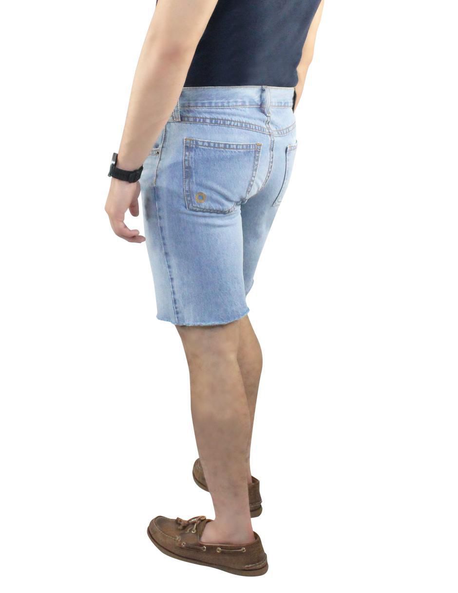 Bermuda de mezclilla para hombre
