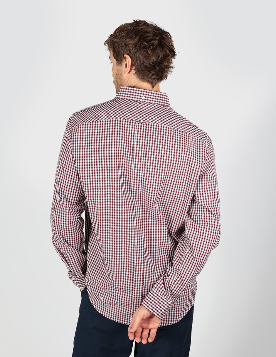 Camisa business casual Ben Sherman de algodón manga larga para hombre