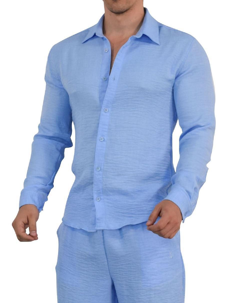 Camisa casual manga larga para hombre Camisa casual manga larga para hombre