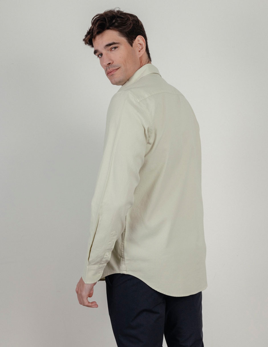 Camisa casual de algodón manga larga para hombre 5