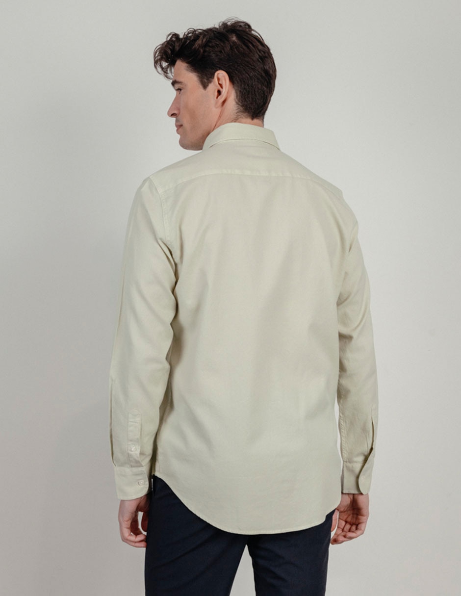 Camisa casual de algodón manga larga para hombre 3